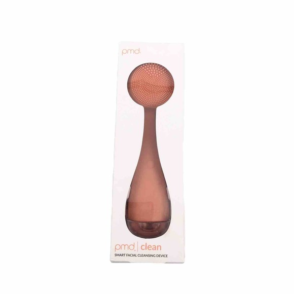 NEW PMD Clean Smart Facial Cleansing Device Beauty Wand Brush Rose Gold Pink - Picture 1 of 5